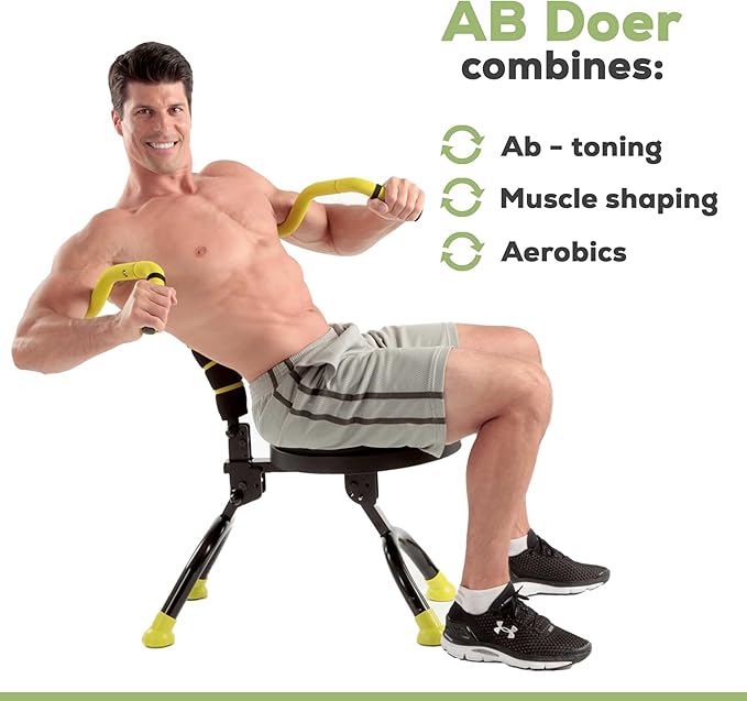 Ab Fitness Machine System Provides An Abdonimal And Muscle Activating Workout with Aerobics to Burn Calories and Workout