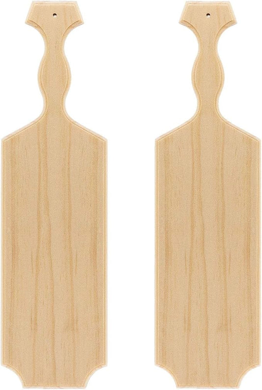 BATTIFE [2Pack] 15inch Sorority Paddle - Greek Fraternity Paddle, Unfinished Wooden Frat Paddle, Solid Pine Wood Paddles