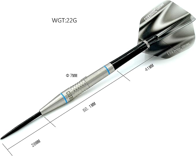 CUESOUL Professional Tungsten Steel Tip Dart Set 85% Tungsten 22g/24g/26g-Glory Series