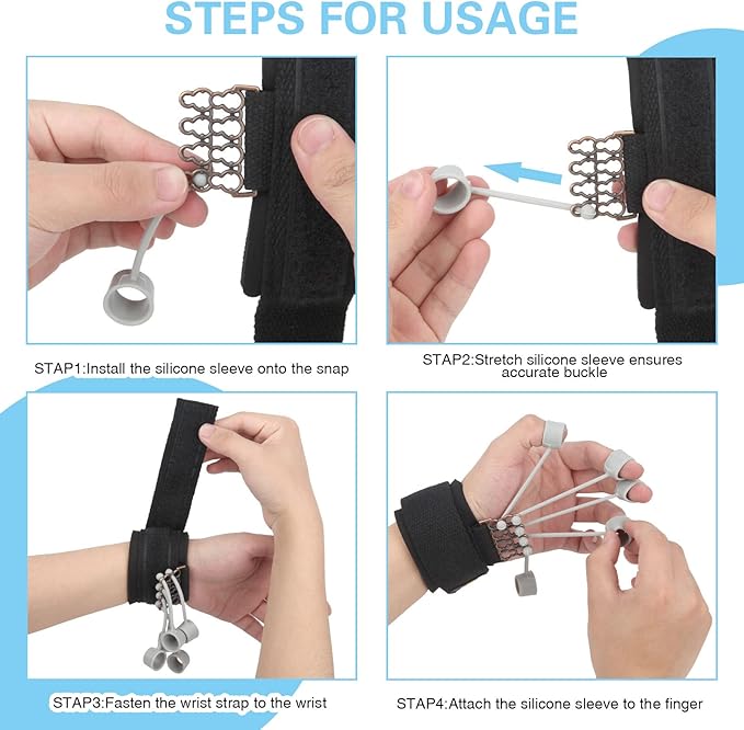 Finger Strengthener Stroke Recovery Physical Therapy Equipment Stretcher Hand Strengthener Hand Workout Extension Exerciser Hand Grip Trainer