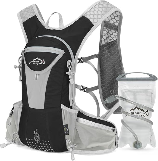 Hydration Pack Backpack, Lightweight Water Backpack with 2L Leakproof Hydration Bladder Daypack for Men Women,Running Hydration Vest for Outdoor Trail