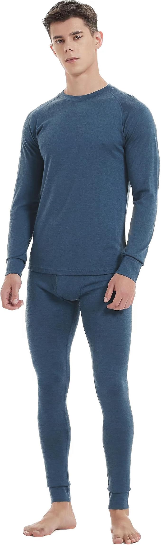 Iguana Mens 100% Merino Wool Base Layer Sets for Ski Lightweight Thermal Underwear