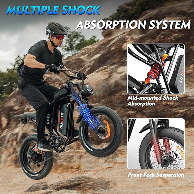 Electric Bike for Adults, Powerful 750W/ 1000W Peak Motor,Up to 25/30MPH, Max 25-45 Miles Long Range, 748.8/624 Wh Removable Battery,Ebike for Mountain,Snow,Sand,Road,Commuter