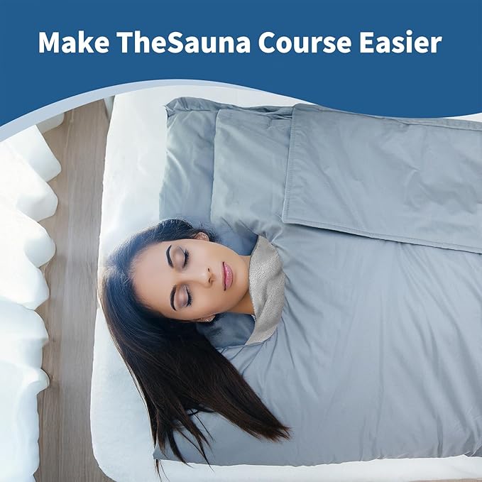 Infrared Sauna Blanket Towel Inserted 30" x 70" Reusable Machine Washable Insert Towel Easy Detoxification Simplifies Clean-Up Super Absorbent Perfect Companion for Infrared Sauna Blanket (Gray)