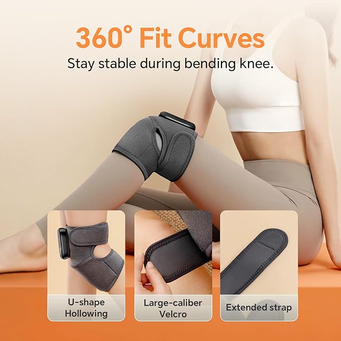 Foot Massager with Heat, Knee Shoulder Elbow 3 in 1 Feet Massager, Heated Knee Massager, Shoulder Massager with Heat Vibration, 210 mins Battery, Cordless Portable, Touchscreen Control