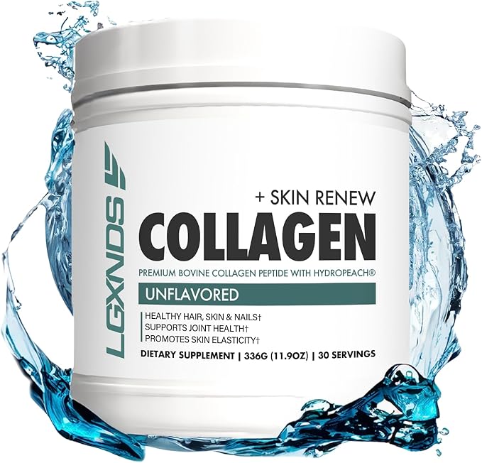 Collagen Powder, Hydrolyzed Collagen Peptides, Grass-Fed, Non-GMO, Unflavored, 20g Protein Per Serving, Supports Skin, Hair, Nails, Joints & Gut Health, Keto & Paleo-Friendly, 30 Servings