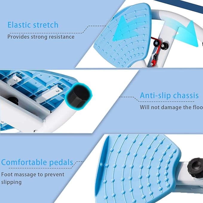 Flexforge Pilates Twister Waist Twisting Machine with Resistance Bands 360° Non-Slip Ab Board Silent Core Trainer for Belly Fat Loss & Leg Toning 250lbs Capacity Home Gym Equipment for Women/Men