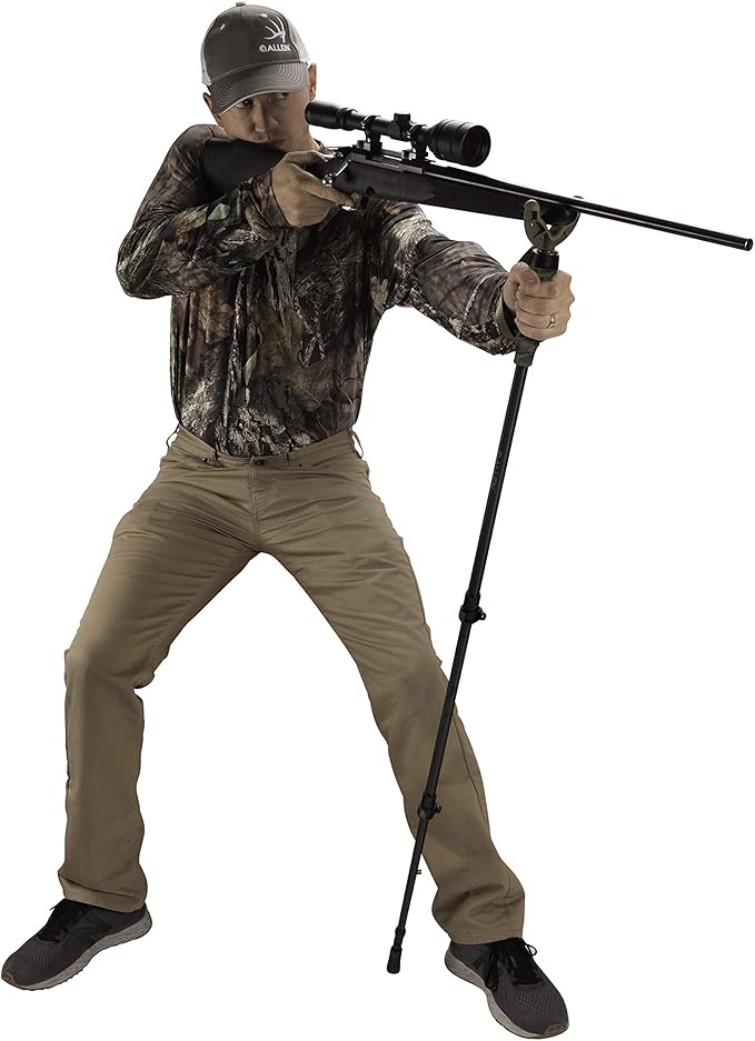 Allen Company Axial Shooting Stick and Monopod, Camera Base, Spotting Scope, Extends up to 61-inch