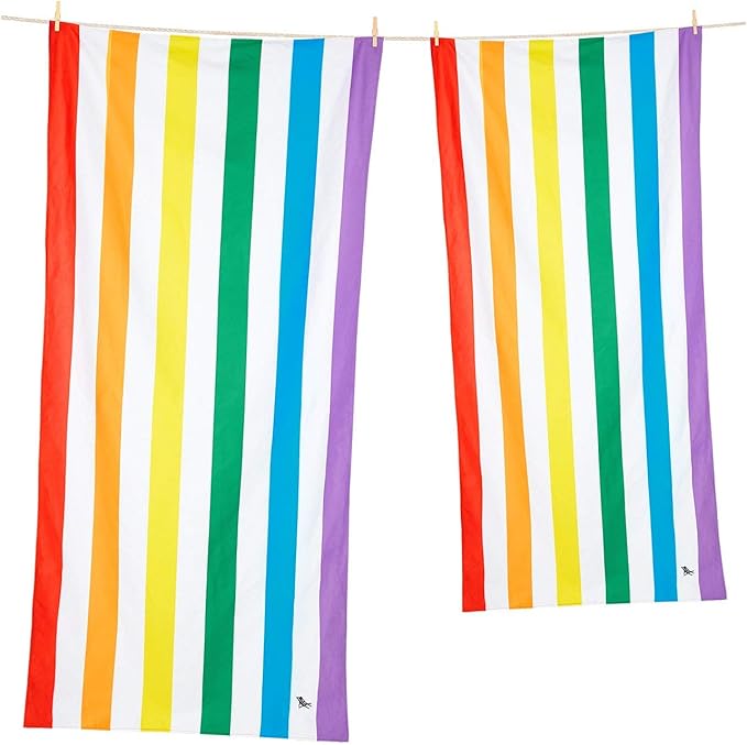 Dock & Bay Quick Drying Towel - for Sports & Gym - Compact, Lightweight - 100% Recycled - Includes Bag - Cabana Light - Malibu Pink, Double Extra Large (180x200cm, 70x78)