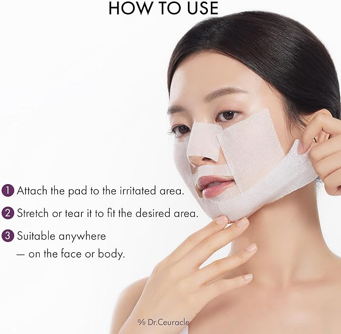 Dr.Ceuracle PLC Calming Solution Pad - Instant Calming and Soothing Toner Pad for Sensitive Skin, Korean Post Laser Skincare (130 Pads)
