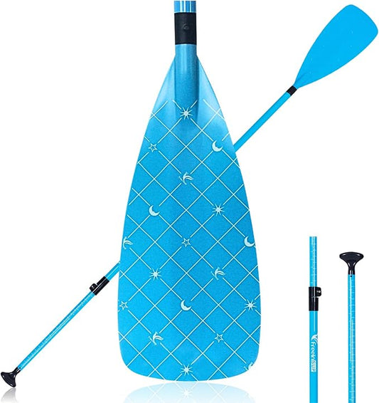 Freein 3-Piece Adjustable & Floating SUP Paddle - Fiberglass Shaft, Nylon Blade (71-83")