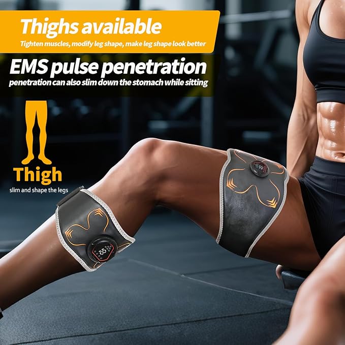 Electronic Muscle Stimulator, Abs Stimulator Muscle Toner for Abdomen/Arm/Leg, Strength Training Equipment for Men and Women