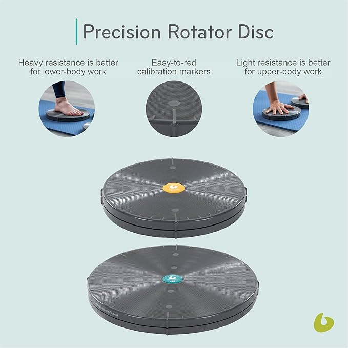 Balanced Body Precision Rotator Disc (Single), Fitness and Balance Disc for Core Strengthening, Pilates Equipment