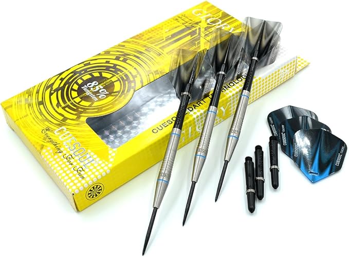 CUESOUL Professional Tungsten Steel Tip Dart Set 85% Tungsten 22g/24g/26g-Glory Series