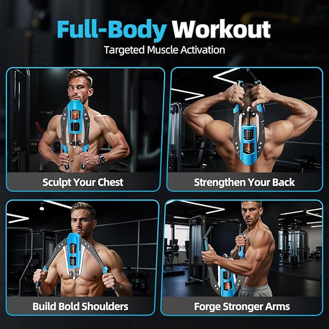 EAST MOUNT Twister Arm Exerciser - Adjustable 22-440lbs Hydraulic Power, Home Chest Expander, Shoulder Muscle Training Fitness Equipment, Arm Enhanced Exercise Strengthener