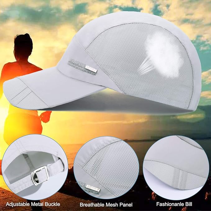 ELLEWIN Baseball Cap Running Hat Golf Hats Men Pickleball Quick Dry Caps Hat for Men and Women Sun Protection