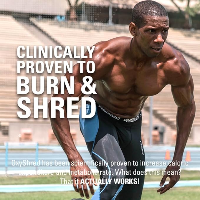 EHP Labs OxyShred Pre Workout Powder & Shredding Supplement - Preworkout Powder with L Glutamine & Acetyl L Carnitine, Energy Boost Drink - Guava Paradise, 60 Servings