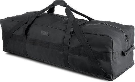 Fitdom 106L 45" Heavy Duty Extra Large Duffle with Upgrade Zipper, Durable & Water Resistant. Perfect as Camping Bag Travel Storage Tent Storage Sports Equipment Bag For Coaches & More