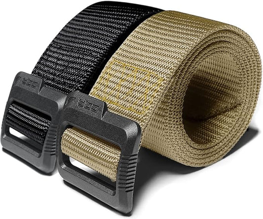 CQR Tactical Belt, Military Style Heavy Duty Belt, Webbing EDC Quick-Release Buckle