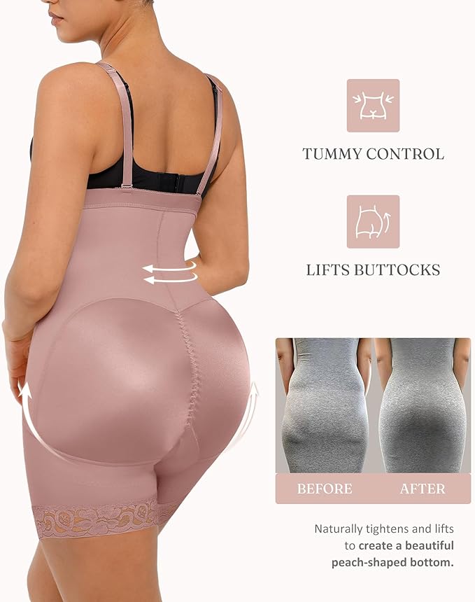 FeelinGirl Faja Body Shaper Tummy Control Shapewear for Women Butt Lifter Post Surgery Fajas Postparto Para Mujer