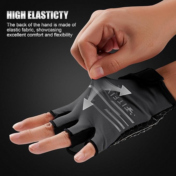 Cycling Gloves Bike Gloves for Men/Women Half Finger Biking Gloves Exercise Workout Gloves Suitable for Outdoor Sports, Gym, Weight Lifting, Rowing and Motorcycle