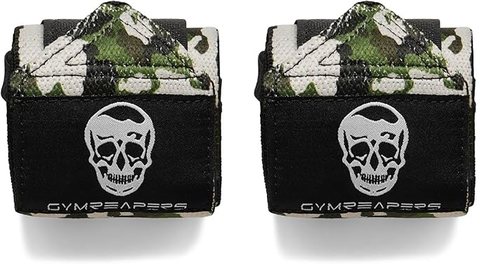 Gymreapers Weightlifting Wrist Wraps (IPF Approved) 18" Professional Quality Wrist Support with Heavy Duty Thumb Loop - Best Wrap for Powerlifting Competition, Strength Training, Bodybuilding