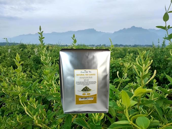 Greenhilltea traditional health herbs, Honey suckle dried herbal tea honeysuckle 16 OZ