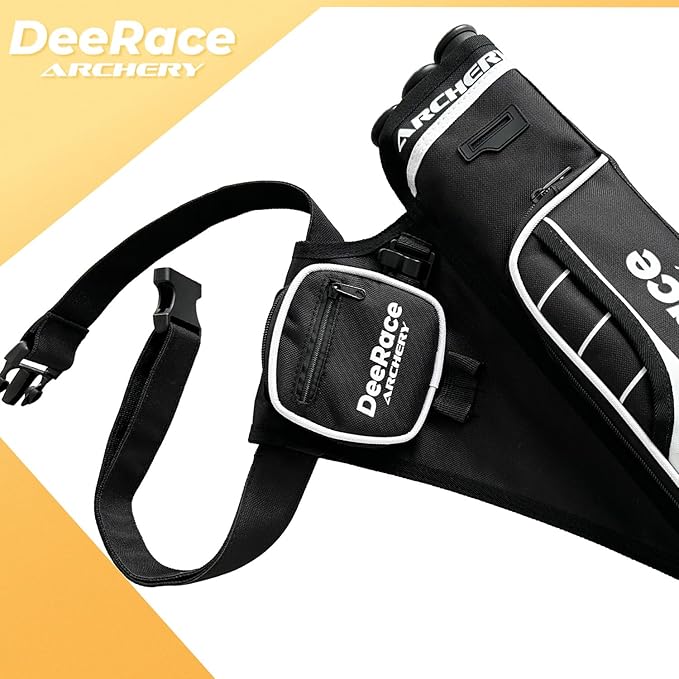 DEERACE Archery Hip Quiver, 3 Tubes Arrow Holder for Compound and Recurve Bow