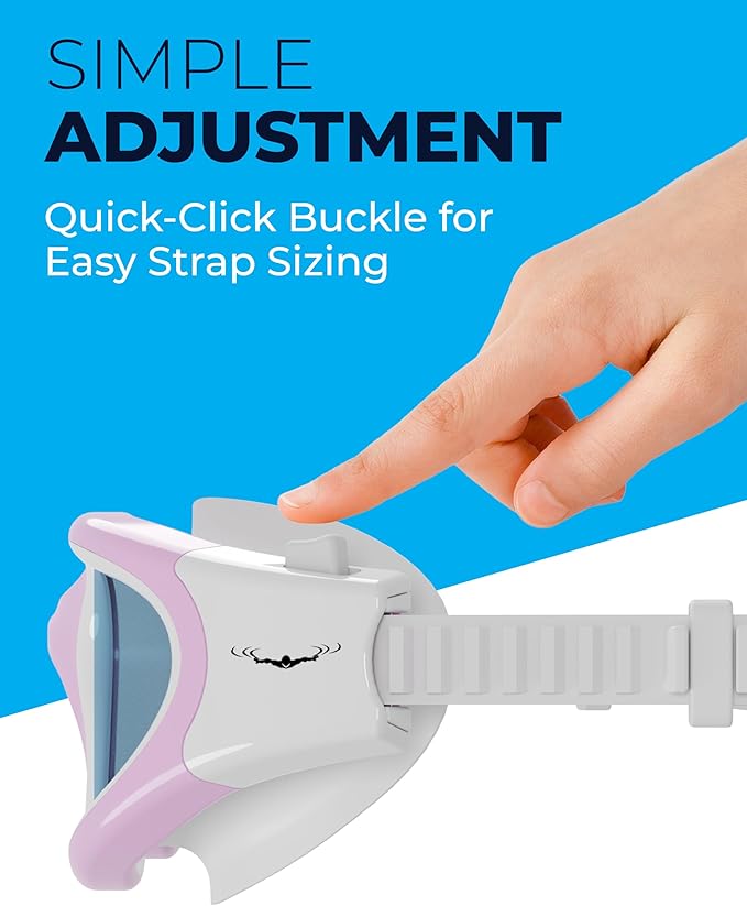 AqtivAqua Swimming Goggles, DX Wide View Swim Goggles for Adult Men Women, Anti Fog No Leaking