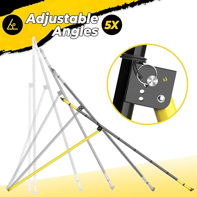 Adjustable Volleyball Rebounder Net Equipment 7x4 FT with Volleyball Practice for Adult Backyard Indoor Outdoor Training