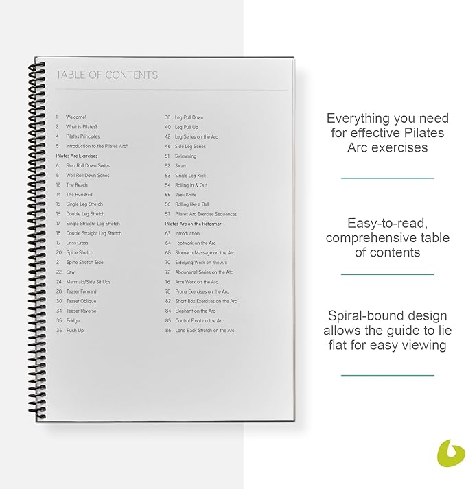 Balanced Body Pilates Arc Guide, Pilates Arc Guide for Workout Equipment, for Home Gym or Studio Use