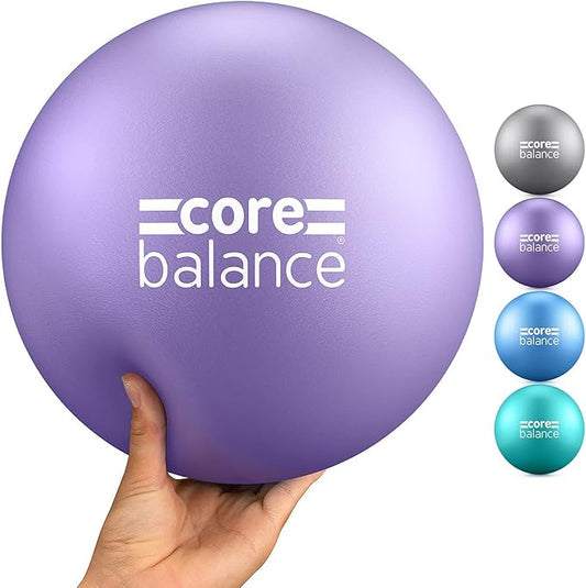 9 Inch Anti Burst Pilates Ball - Mini Exercise Ball for Yoga, Barre, Stretching and Core Stability Workout