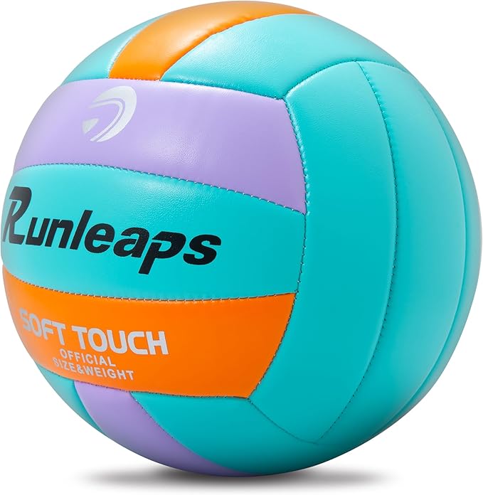Beach Volleyball Official Size 5 Soft Waterproof Volleyball Sand Sports PU Ball for Indoor, Outdoor, Pool, Gym, Training