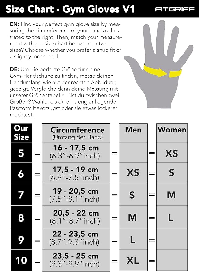 Fitgriff® Workout Gloves (Padded) for Men & Women - Fingerless Gym Gloves for Weight Lifting, Training - Full Palm Protection