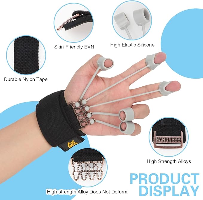Finger Strengthener Stroke Recovery Physical Therapy Equipment Stretcher Hand Strengthener Hand Workout Extension Exerciser Hand Grip Trainer