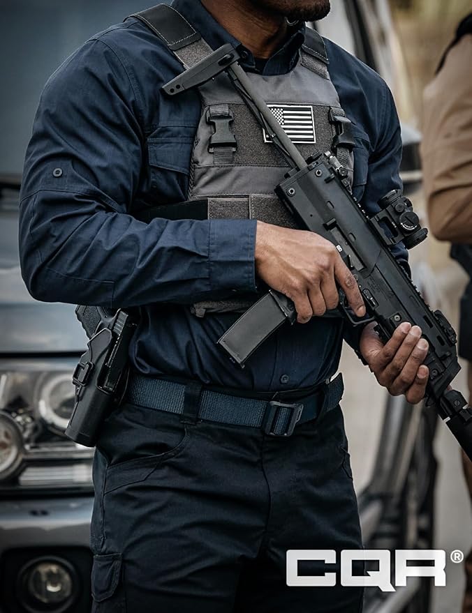 CQR Tactical Belt, Military Style Heavy Duty Belt, Webbing EDC Quick-Release Buckle