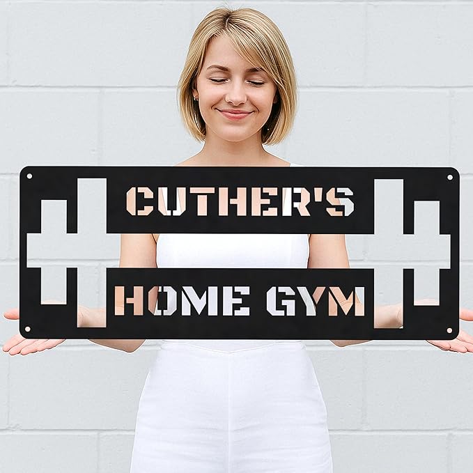 Custom Gym Sign, Sport Metal Wall Art,Personalized Fitness Room Sign, Home Decor,Gym Metal Wall Decor