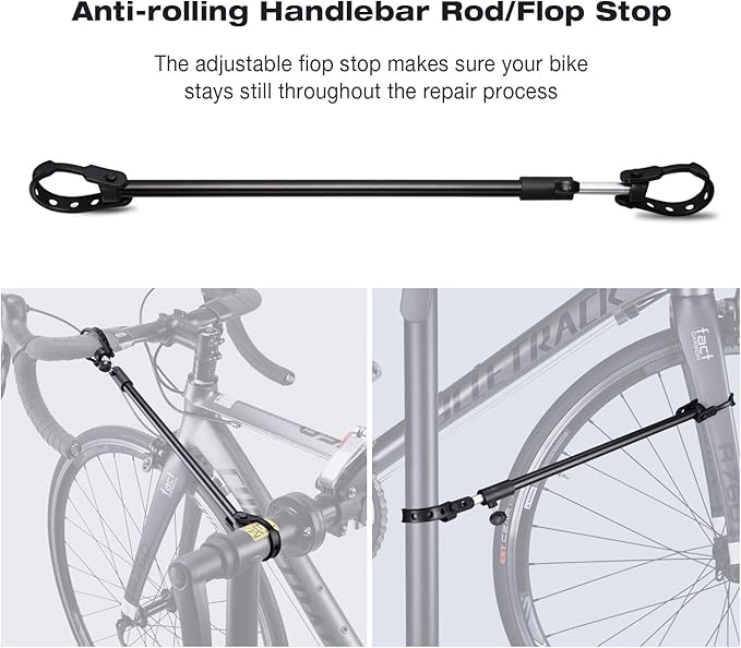 CXWXC Bicycle Repair Stand for Bike Maintenance, Up to 30 kg, Height Adjustable, Foldable and 360° Rotatable Bike Maintenance worktand for MTB, Road Bike