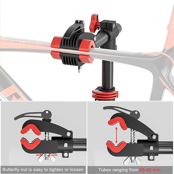 CXWXC Bike Repair Stand - Bench Mount Bike Maintenance Stand Rack - E bike Workstands Shop Home Mechanics for Mountain Bike and Road Bike