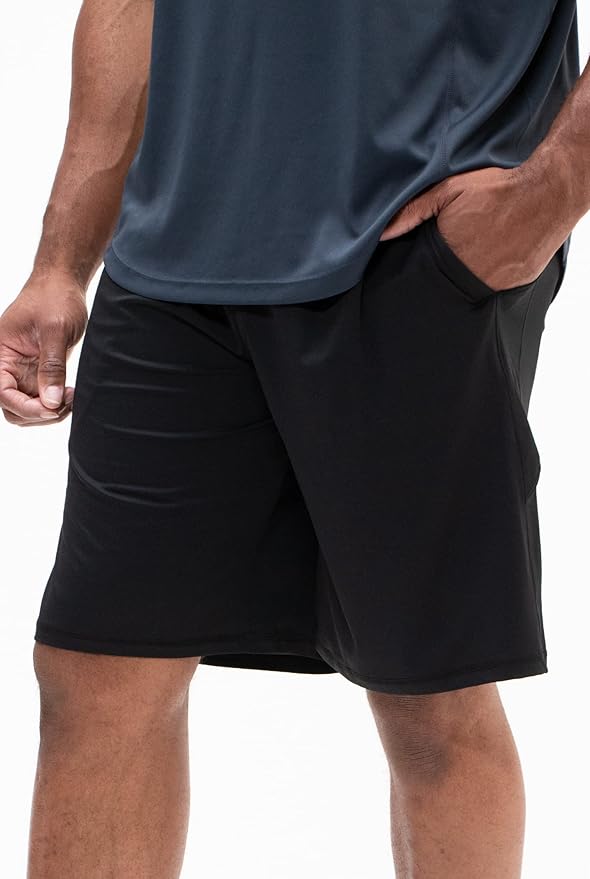 DEVOPS Men's 2-Pack Loose-Fit 10" Workout Gym Shorts with Pockets
