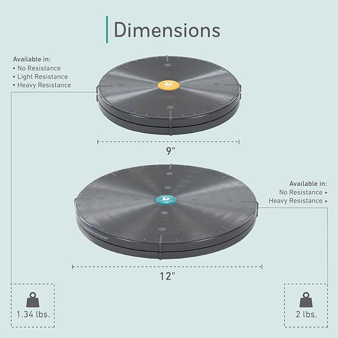 Balanced Body Precision Rotator Disc (Single), Fitness and Balance Disc for Core Strengthening, Pilates Equipment