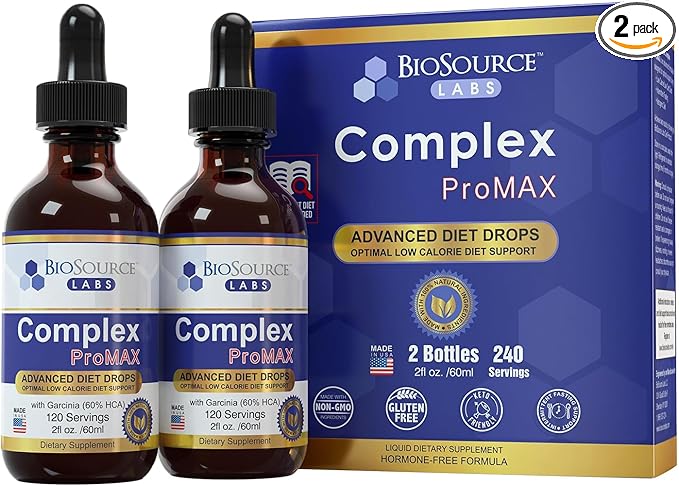 Complex ProMAX Premium Diet Drops 2 oz (2 Bottle Pack) - 60 Day Supply