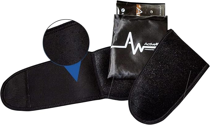 ActiveWrap Back Heat Ice Wrap with Reusable Gel Pack and Support. for Sciatica, Lumbar Strains, Stiffness & Low Back Pain Relief. Portable Heat Compress for Spine Recovery. Hot and Cold Therapy