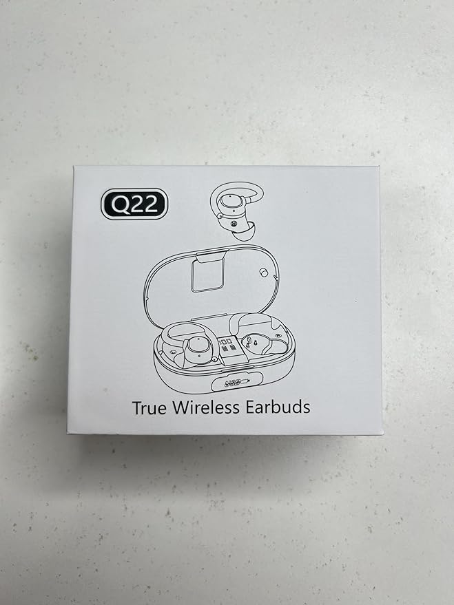 Ear Buds Wireless Bluetooth Earbuds Sport 2025 New Bluetooth 5.3 Headphones with LED Display 128H Playtime Powerful Bass Over Ear Earphones with Earhooks IP7 Waterproof for Gym/Running/Workout