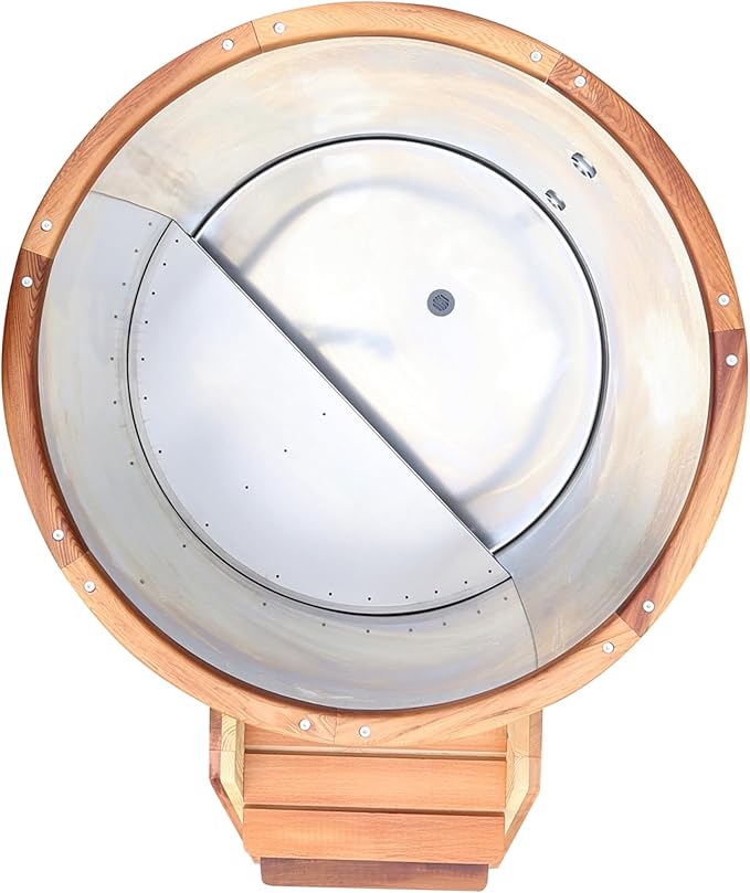 Ice Bath Tub | Cold-Plunge Therapy | Cold Plunge Tub | Up-Right Ice Bath | 118 Gallon Water Capacity | Steps & Cover Included | 37.5” x 33.25”