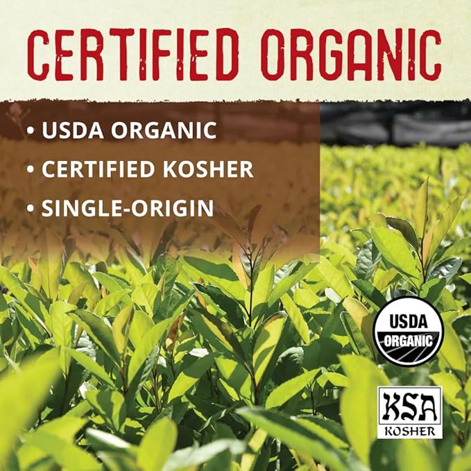 ECOTEAS Organic Yerba Mate Loose Leaf Tea – Unsmoked Detox Herbal Tea for Natural Energy – Coffee Alternative - Kosher, Non-GMO, Gluten-Free - Traditional Cut, 1 lb (Pack of 3)