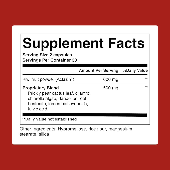 ACTIVATEDYOU Total Bio Reset- Detox Formula for Cleansing & Flushing Digestive System for Radiant Skin & Sustained Energy w/Chlorella, Kiwi Fruit, and Dandelion Root (60 Capsules)