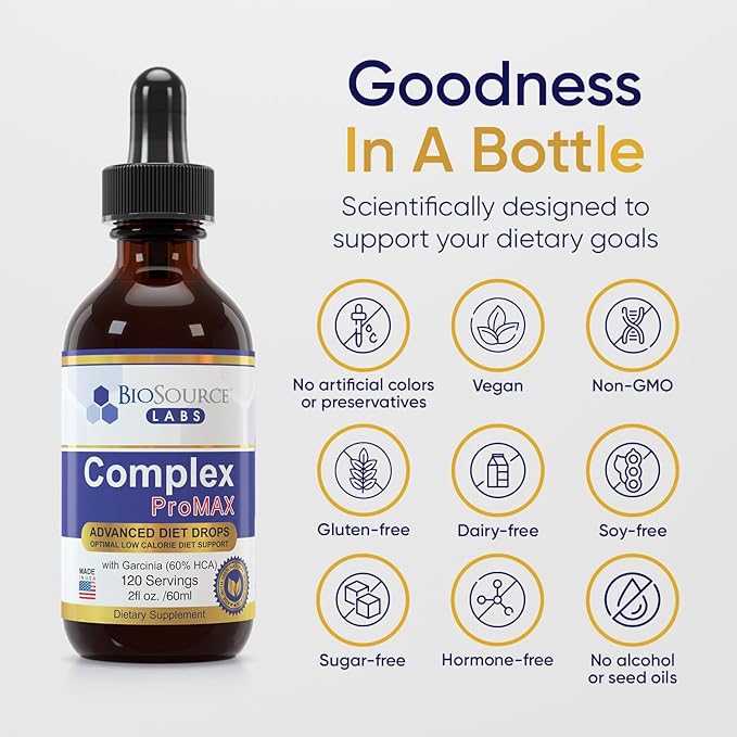 Complex ProMAX Premium Diet Drops 2 oz (2 Bottle Pack) - 60 Day Supply
