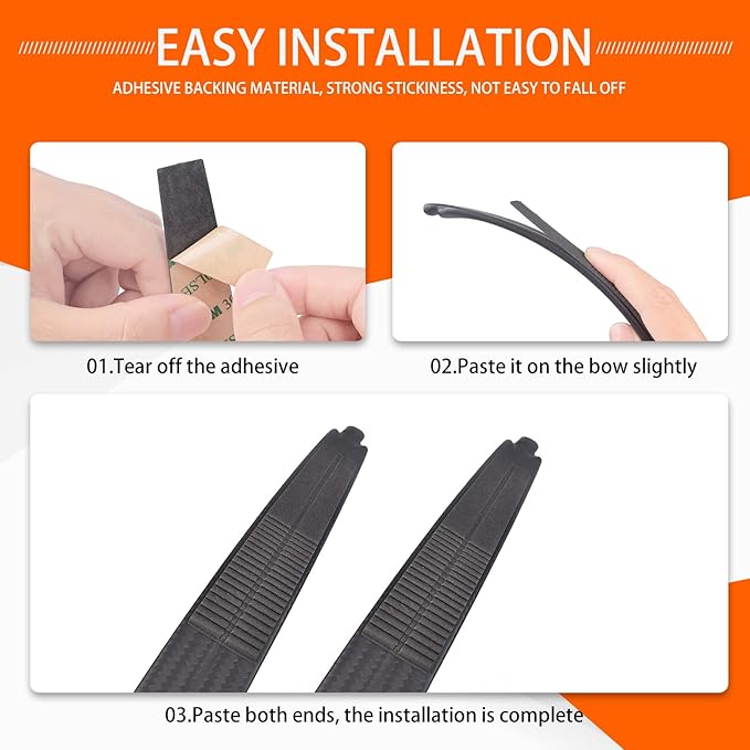 Archery Limb Silencers Recurve Bow Stabilizer Limb Dampener,1 Pair