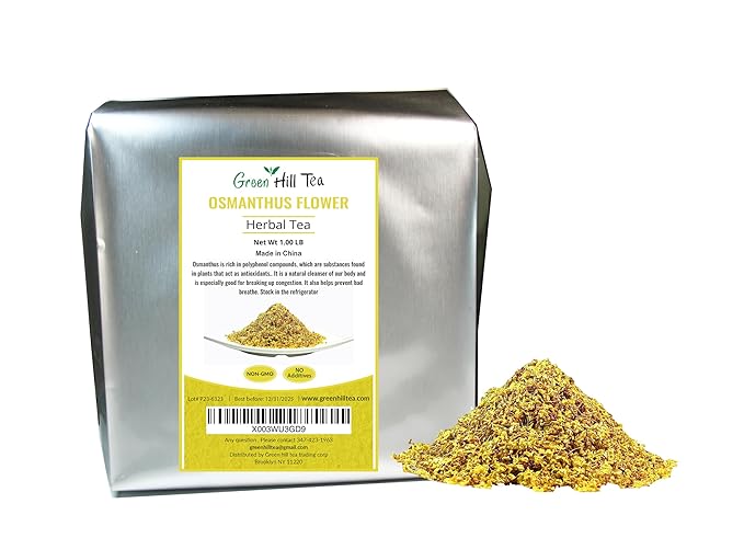 Greenhilltea traditional health herbs, osmanthus flower dried herbal tea 16 OZ